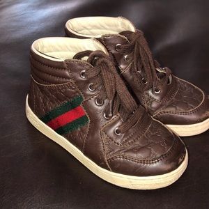 Boys Gucci hightop sneakers